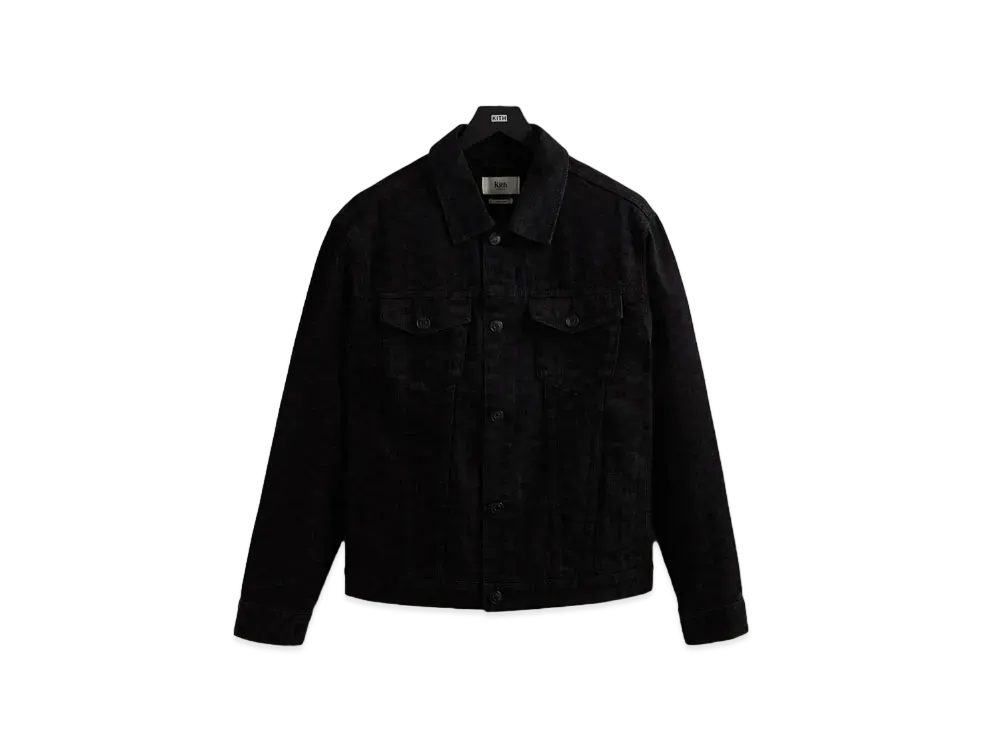 Kith Classic Logo Monogram Laight Denim Jacket "Black"