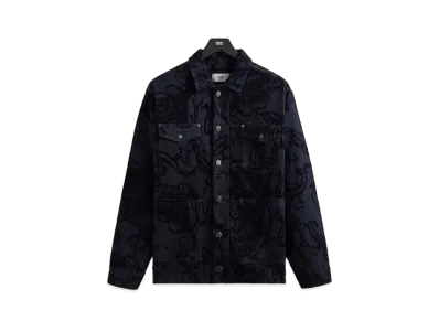 Kith Flocked Denim Willoughby Chore Jacket "Dark Indigo"