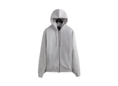 Kith Williams V Zip Up Hoodie "Light Heather Grey"