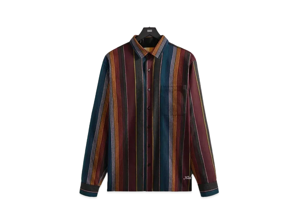 Kith Striped Ludlow Shirt "Void"