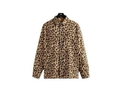 Kith Printed Leopard Cord Ludlow Shirt "Birch"