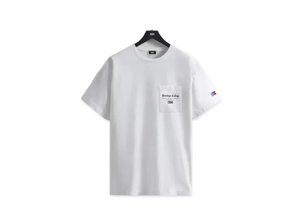 Kith x Russell Athletic x CUNY Brooklyn College Main Gate Vintage Tee "White"