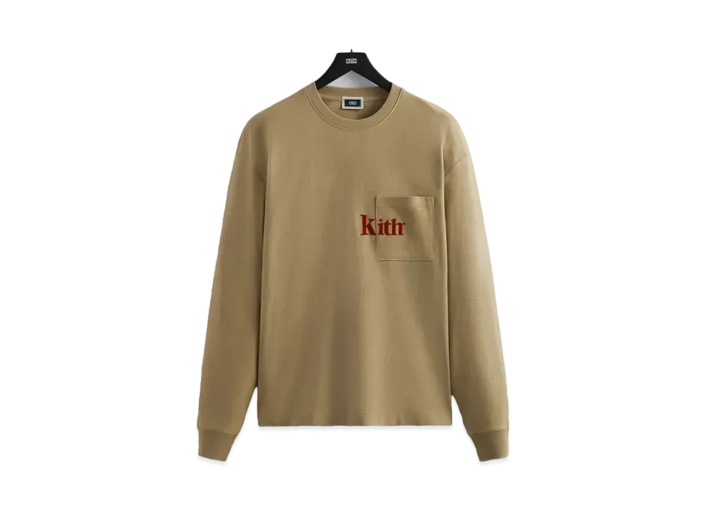 Kith Long Sleeve Quinn Tee "Canvas"