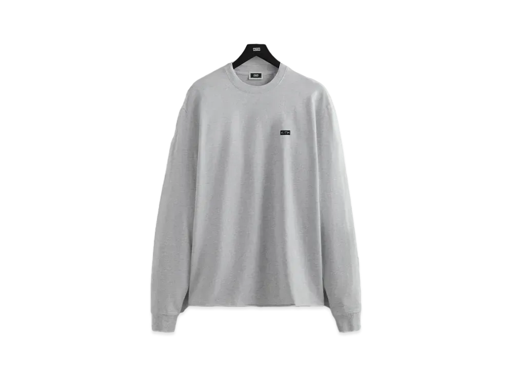 Kith Long Sleeve Lax Tee "Light Heather Grey"