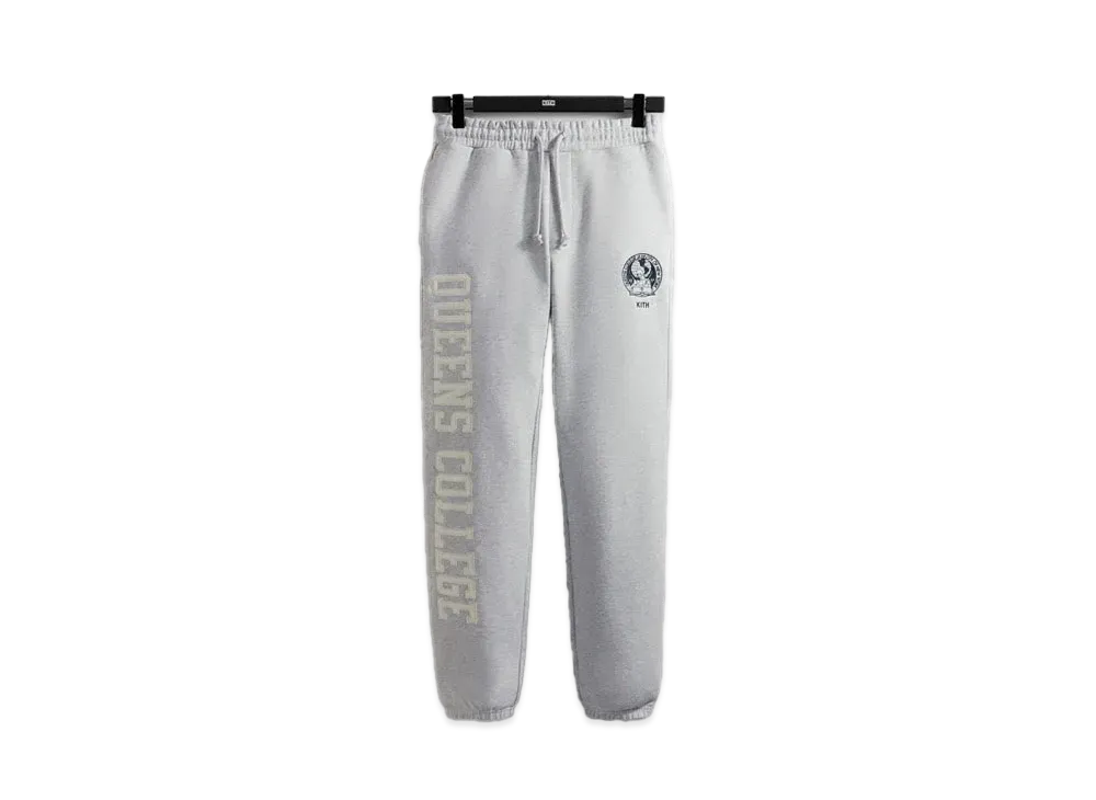 Kith x Russell Athletic x CUNY Queens College Sweatpants "Light Heather Grey"