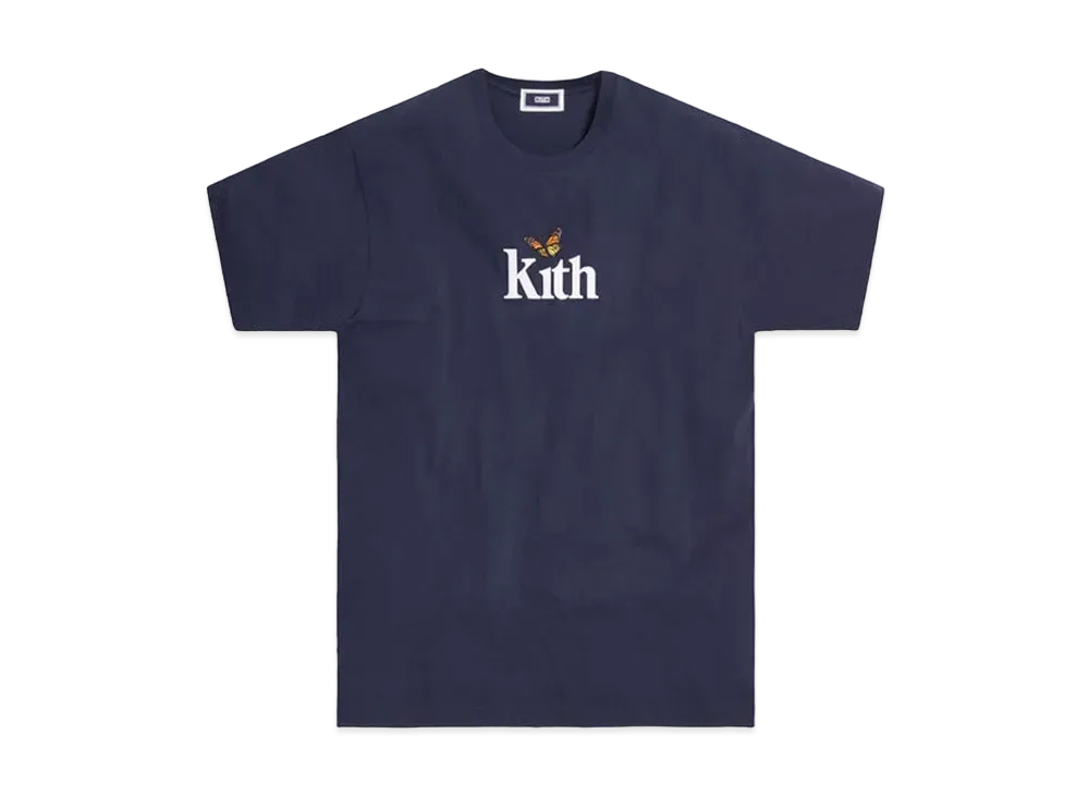 KITH Monarch Butterfly Tee "Navy"