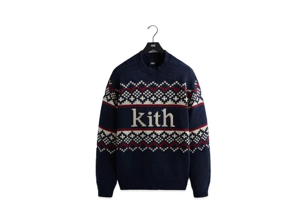 Kith Kithmas Fair Isle Crewneck "Nocturnal"