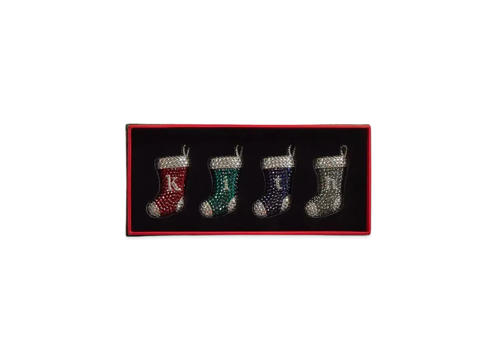 Kith Kithmas for Swarovski Stocking Ornament Set "Multi"