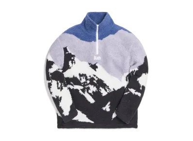 KITH Claremont Sherpa Quarter Zip "Blue"