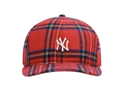 KITH New York Yankees Plaid New Era Cap "Red"