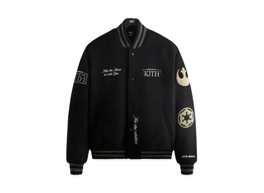Kith x STAR WARS Anniversary Varsity Jacket "Black"