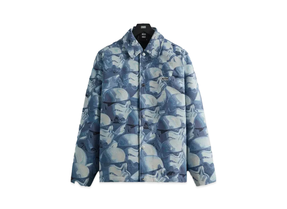 Kith x STAR WARS Stormtrooper Coaches Jacket "Helium"