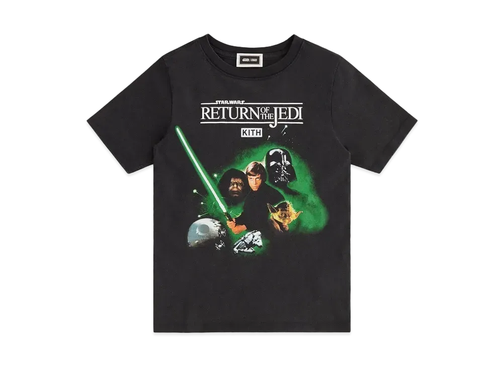 Kith x STAR WARS Kids Luke Poster Vintage Tee "Black"