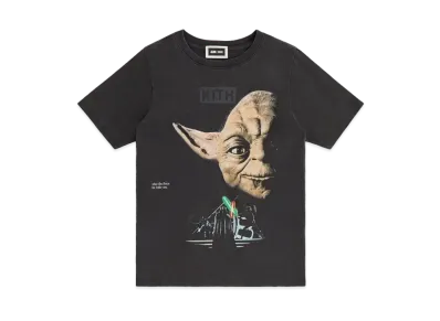 Kith x STAR WARS Kids Yoda Vintage Tee "Black"