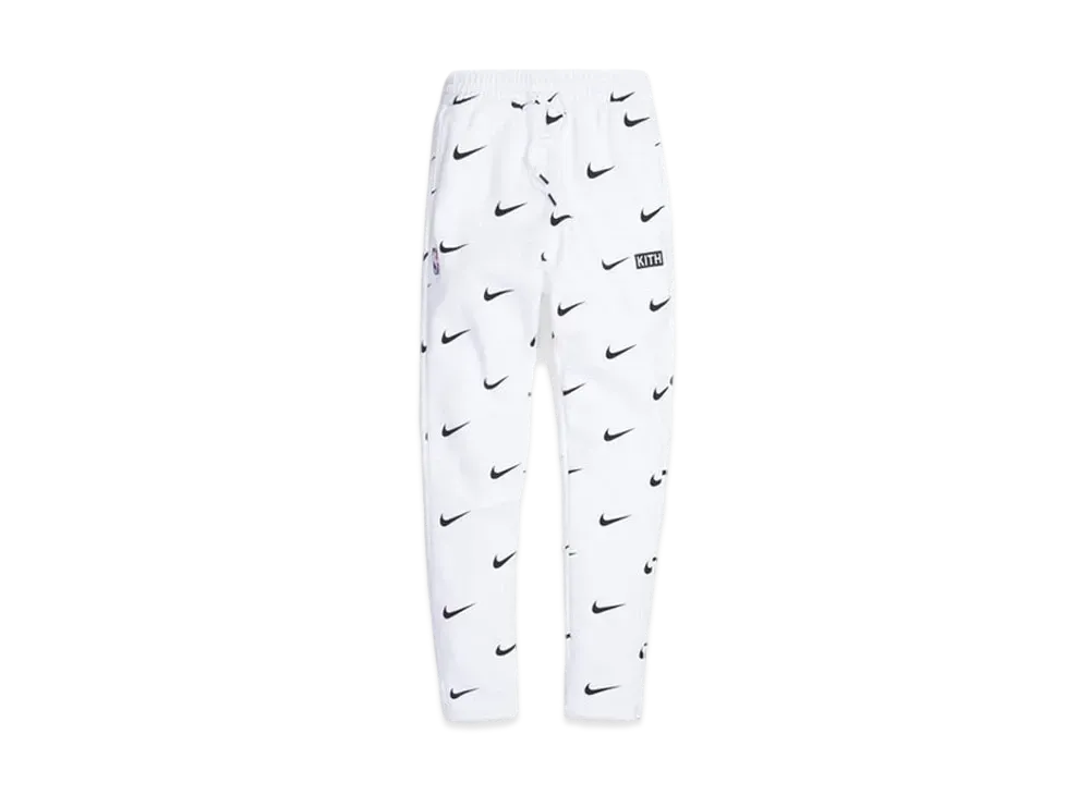 キス ナイキ ニューヨーク ニックス AOP フリース ボトムス "ホワイト"
