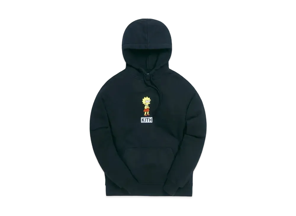 Kith The Simpsons Lisa Logo Hoodie "Black"