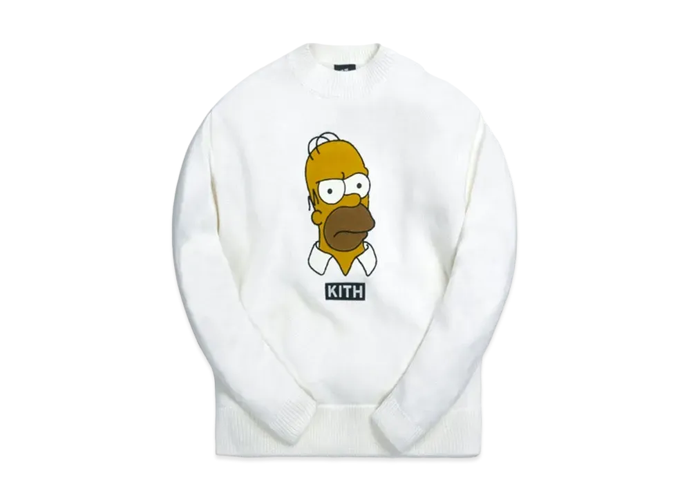 Kith The Simpsons Homer Intarsia Sweater "White"