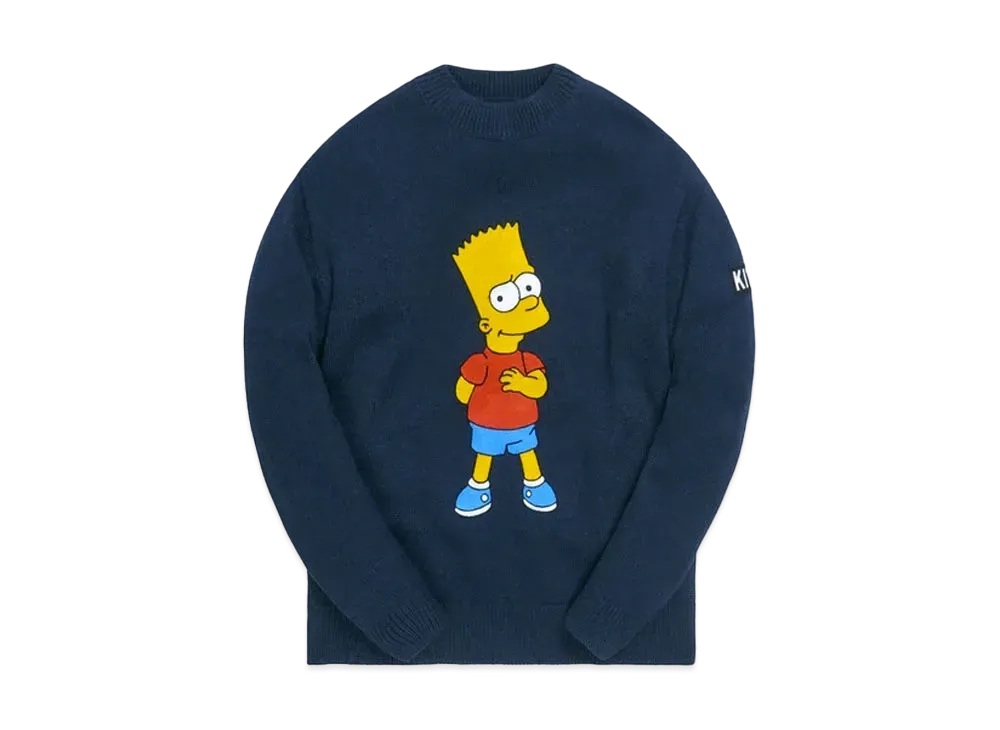 Kith The Simpsons Bart Intarsia Sweater "Navy"