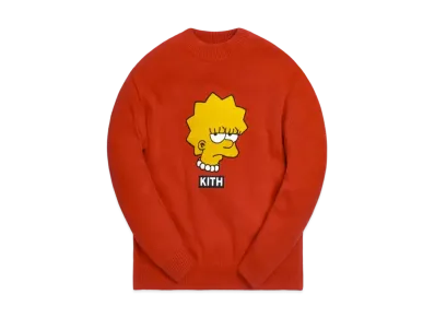 Kith The Simpsons Lisa Intarsia Sweater "Red"