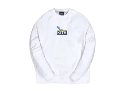 Kith The Simpsons Marge Box Logo Crewneck "White"