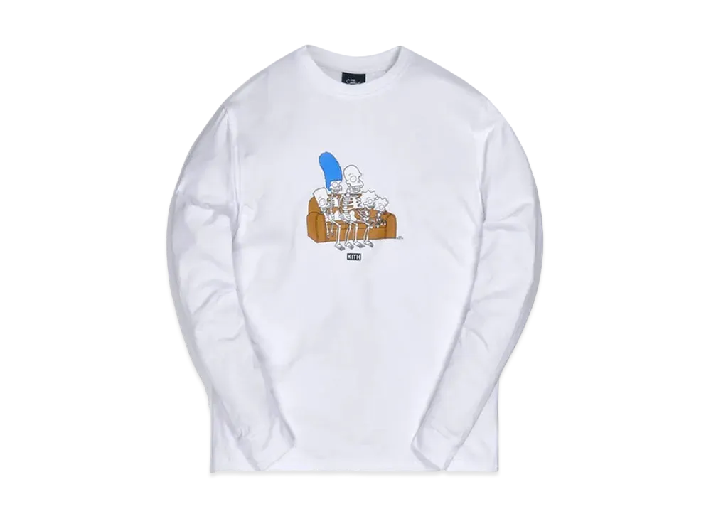 Kith The Simpsons Couch L/S Tee "White"