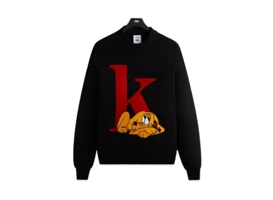 Kith x Disney Mickey & Friends Pluto K Crewneck Sweater "Black"