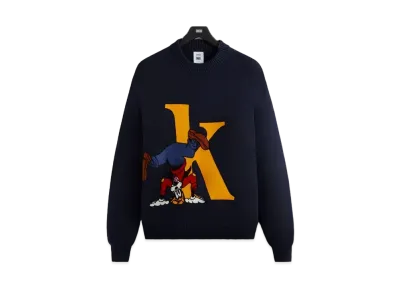 Kith x Disney Mickey & Friends Goofy K Crewneck Sweater "Nocturnal"