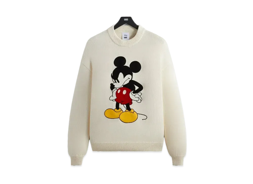 Kith x Disney Mickey & Friends Mickey Crewneck Sweater "Sandrift"