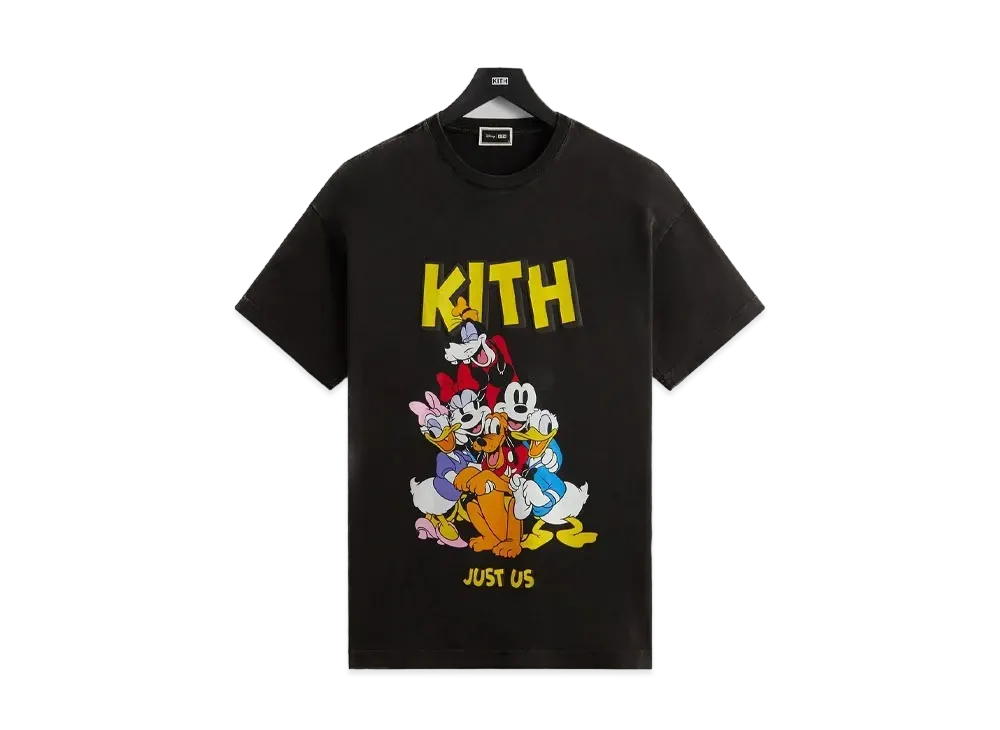 Kith x Disney Mickey & Friends Best Friends Vintage Tee "Black"