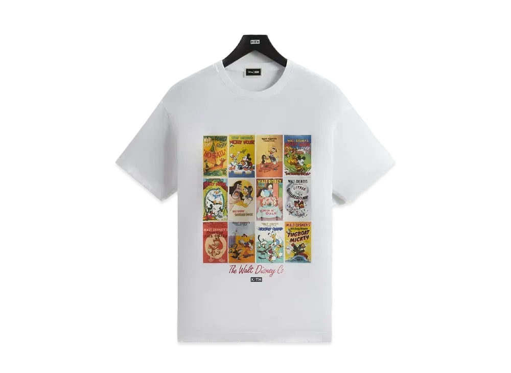 Kith x Disney Mickey & Friends Poster Vintage Tee "White"