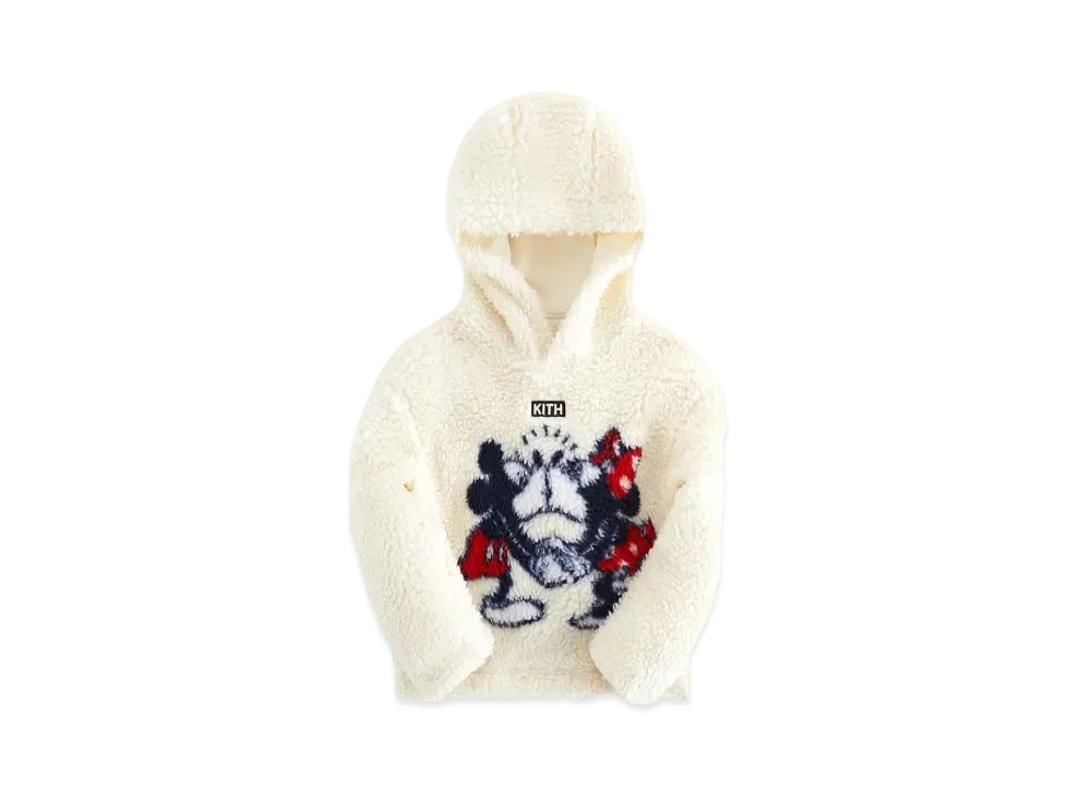 Disney | Kith Kids for Mickey & Friend Sherpa Hoodie "Sandrift"