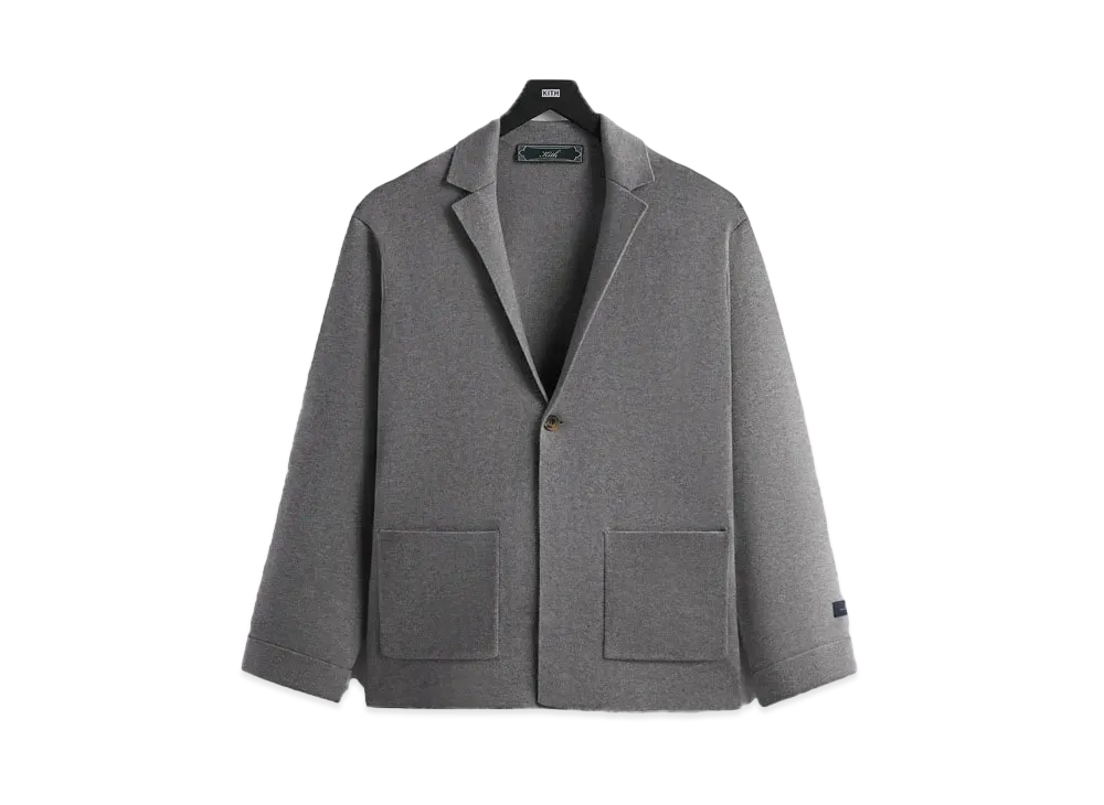 Kith Heavy Knit Kai Blazer "Heather Grey"