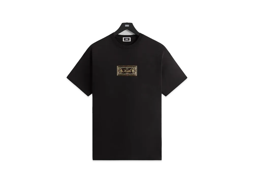 キス オーナメンタル スクリプト Tシャツ "ブラック"