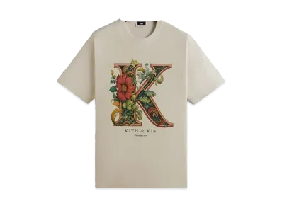 Kith Floral K Vintage Tee "Sandrift"