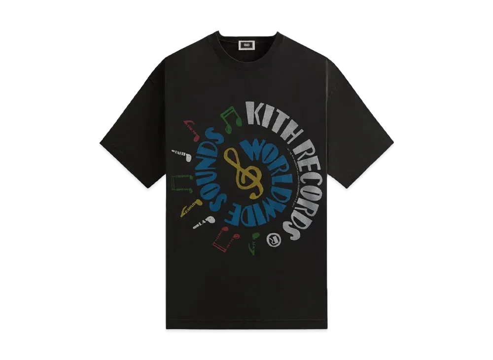 Kith Records Vintage Tee "Black"