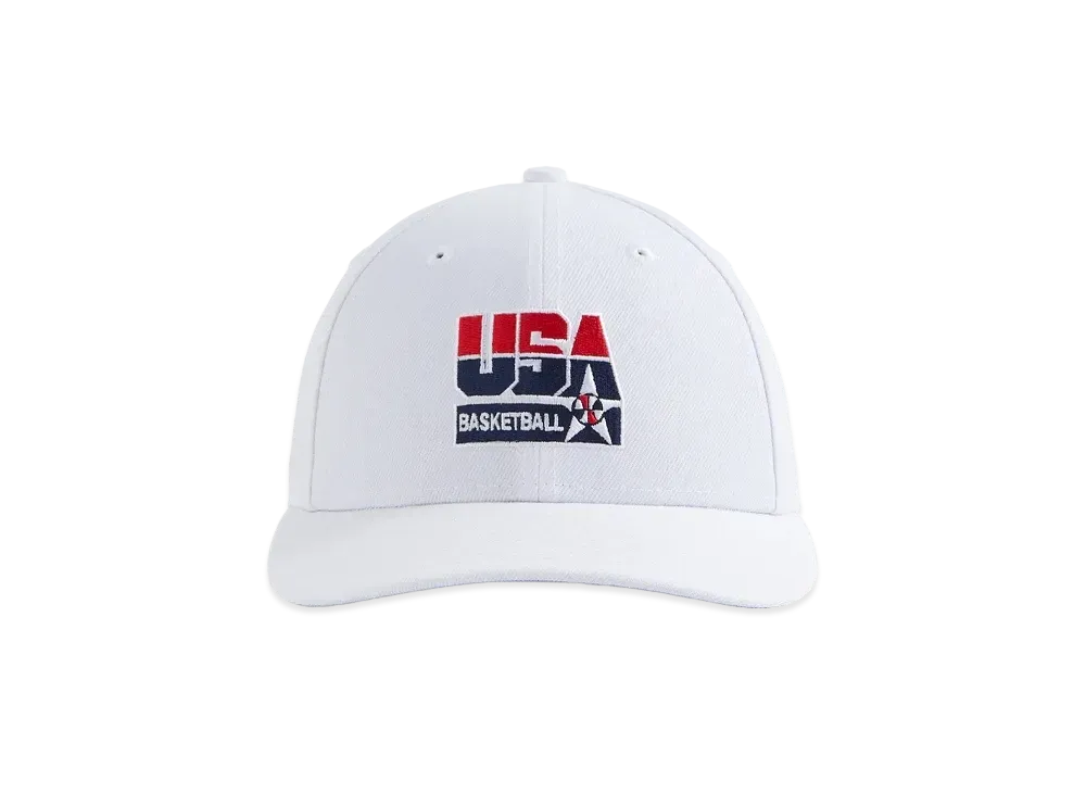 Kith x NEW ERA For USA Basketball 59FIFTY Low Profile Fitted Cap "White"