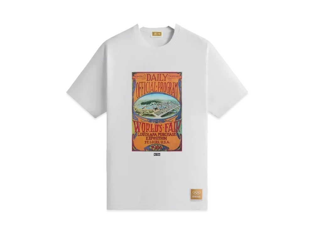 Kith x Olympics Heritage St. Louis 1904 Vintage Tee "White"