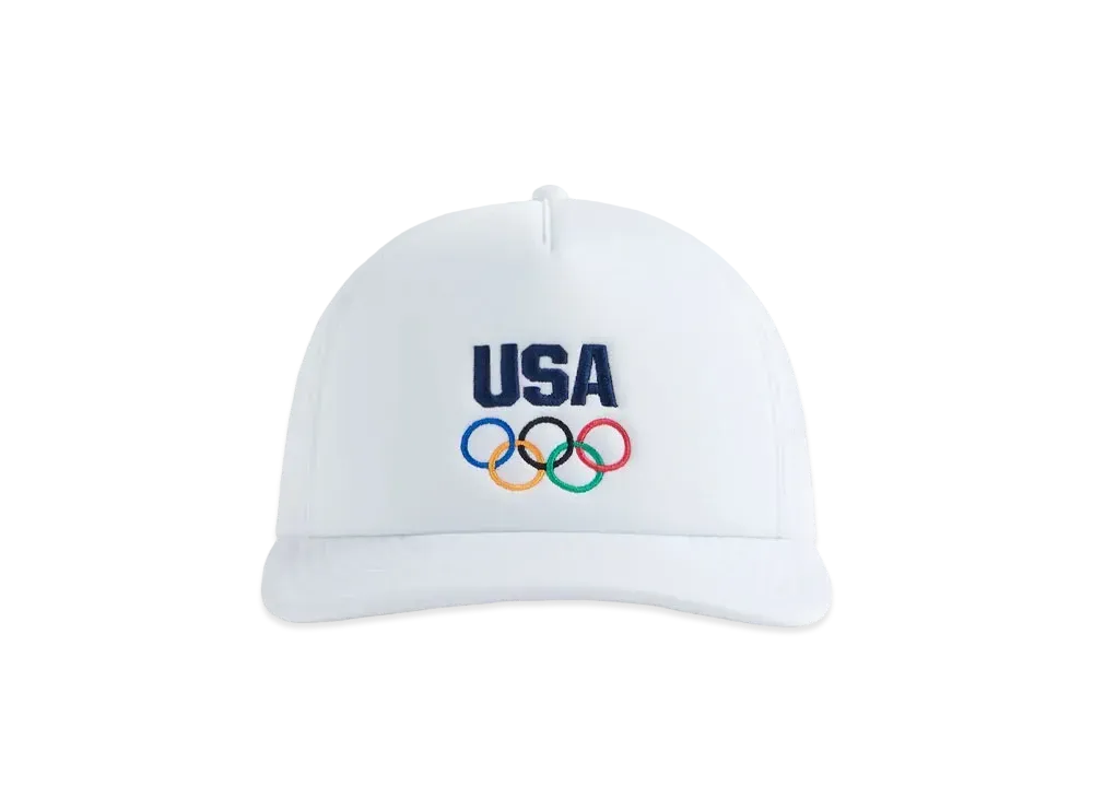 Kith x Team USA Nolan Trucker Hat "White"