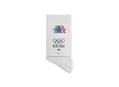 Kith x Olympics Heritage Los Angeles Mid Crew Sock "Silk"