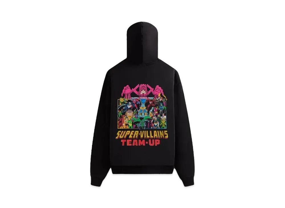 KITH x MARVEL Team Up Vintage Nelson Hoodie "Black"