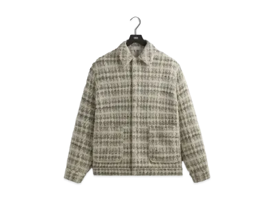 Kith Windowpane Tweed Boxy Collared Overshirt "Atrium"