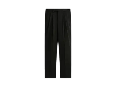 Kith &Kin Tropical Wool Kylan Pleated Trouser "Black"