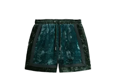 Kith &Kin Crushed Velvet Keon Short "Algae"