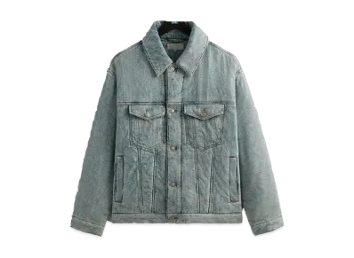 Kith Puffed Jase Paisley Denim Jacket "Light Indigo"