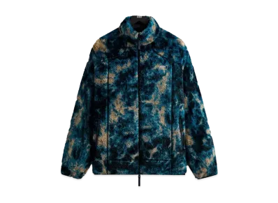 Kith Ice Dye Harper Vintage Sherpa Full Zip Jacket "Indigo"
