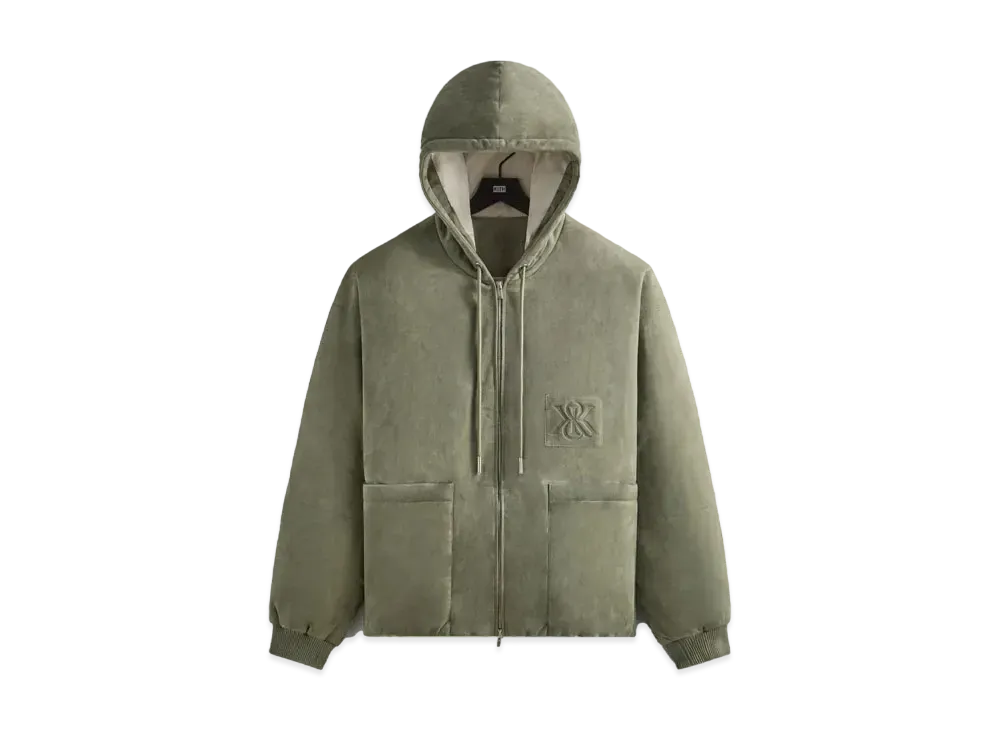 Kith Puffed Suede Jaysen Hoodie "Region"