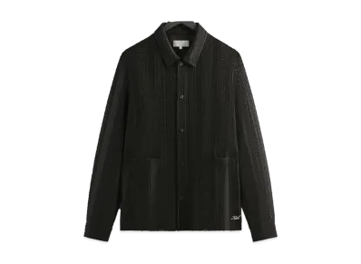 Kith Ladder Lace Boxy Collared Overshirt "Black"