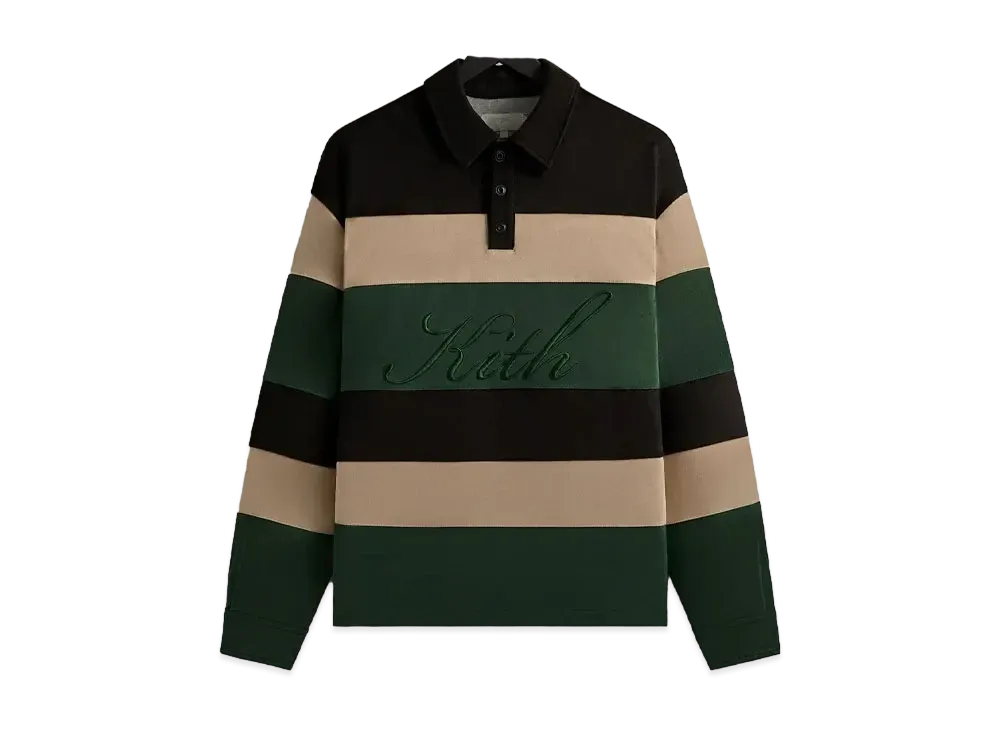 Kith Stripe Microsuede Tanner Pullover "Black"