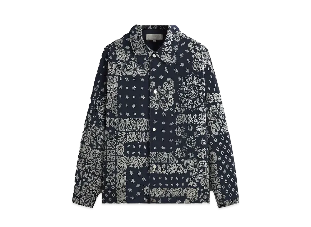 Kith Flocked Deconstructed Bandana Coaches Jacket "Nocturnal"