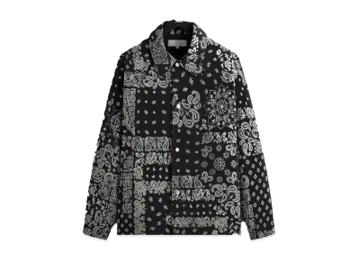 Kith Flocked Deconstructed Bandana Coaches Jacket "Black"